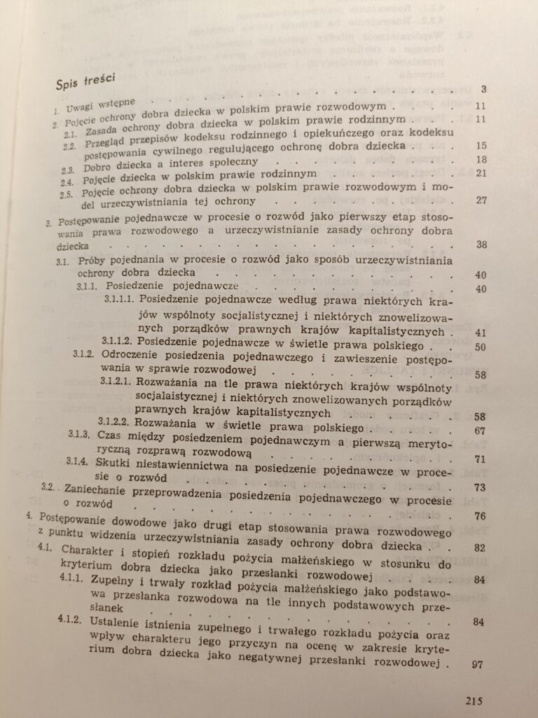 dobro dziecka przy rozwodzie spis tresci książki opiniabiegly.com.pl