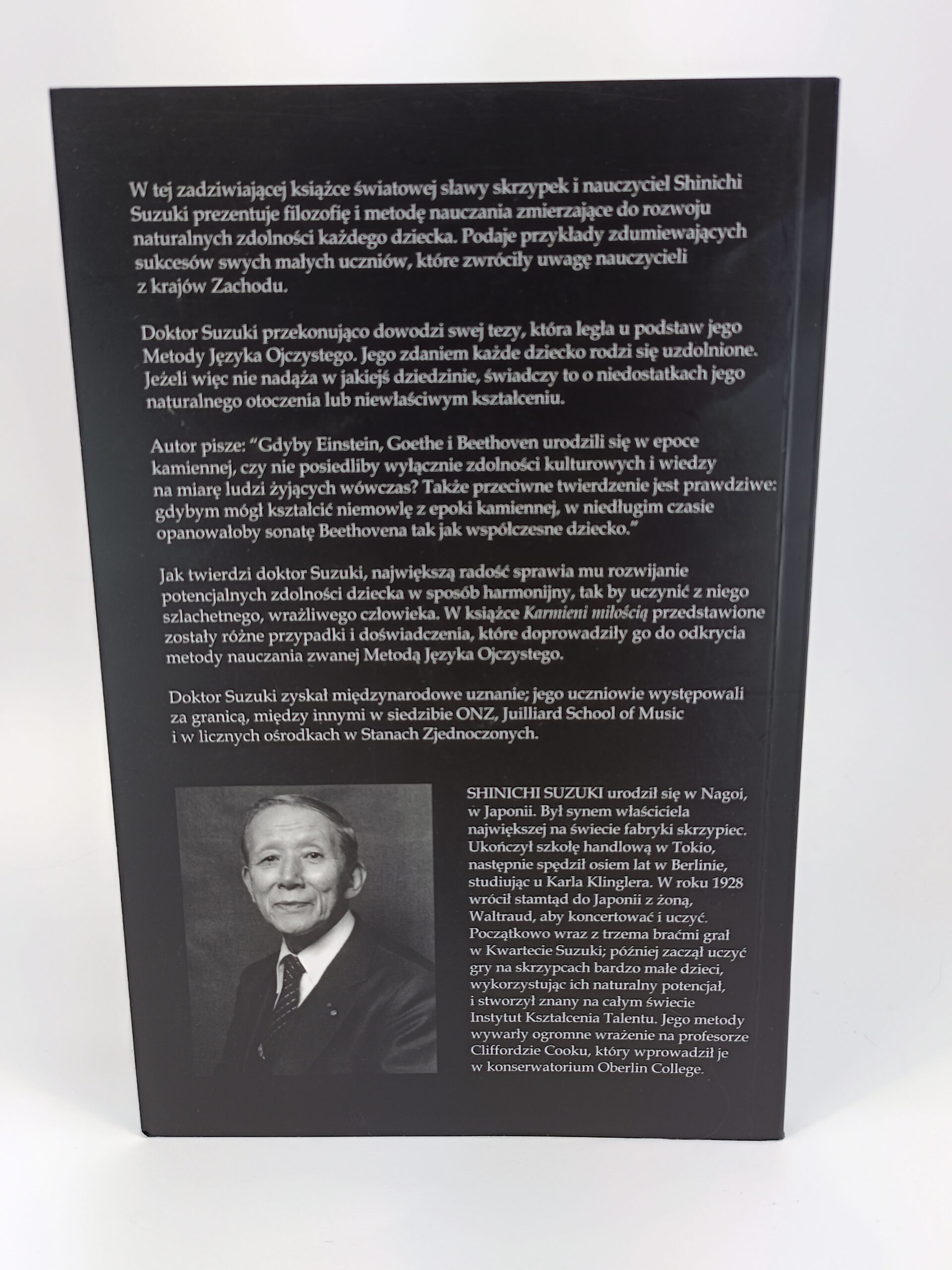 Karmieni miloscia nota od wydawcy ksiazki w antykwariat Szczecin