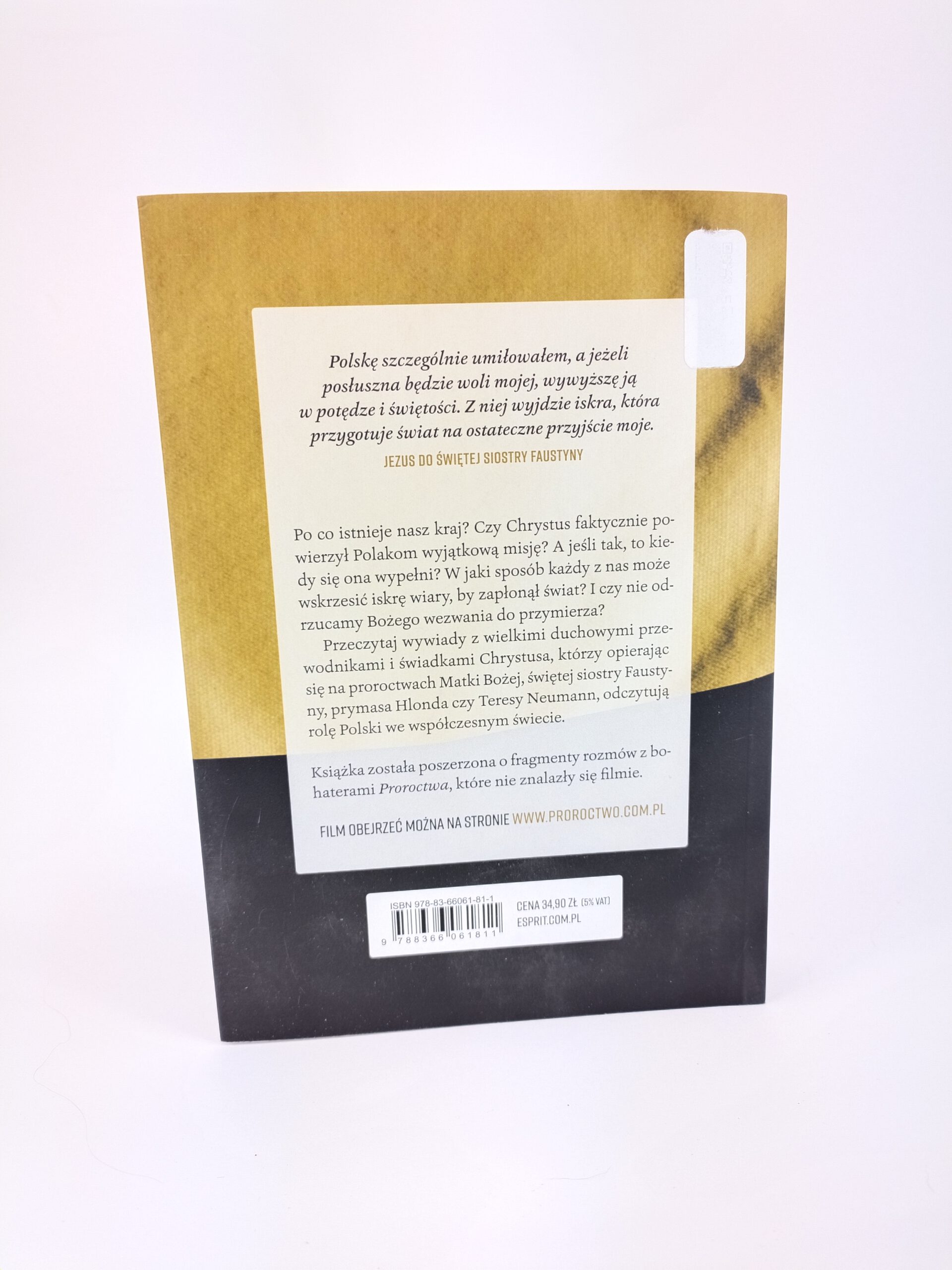 Proroctwo okładka tylna ksiazki w antykwariat Szczecin