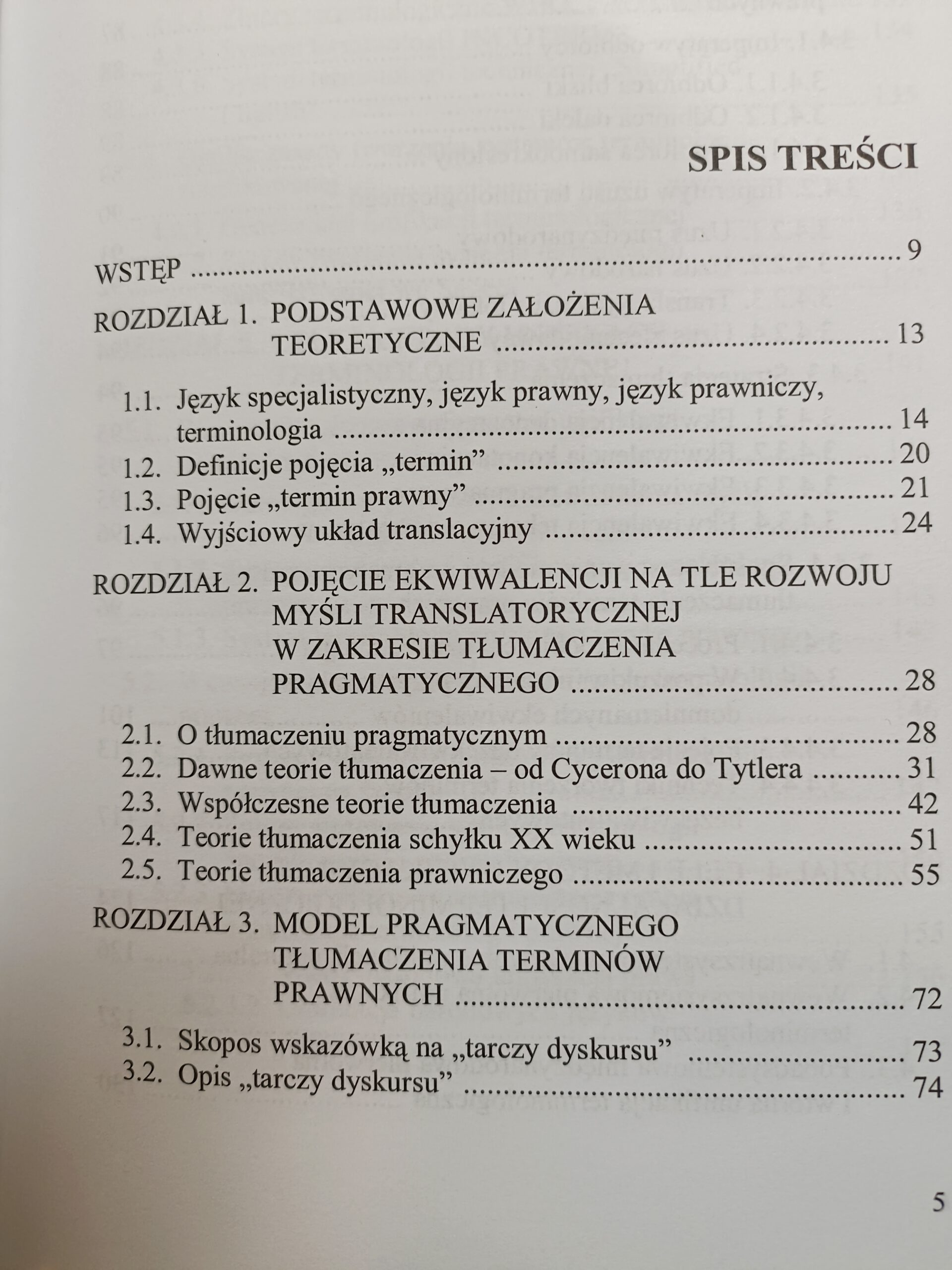 Tlumaczenia prawnicze spis tresci ksiazki w antykwariat Szczecin spis tresci 1