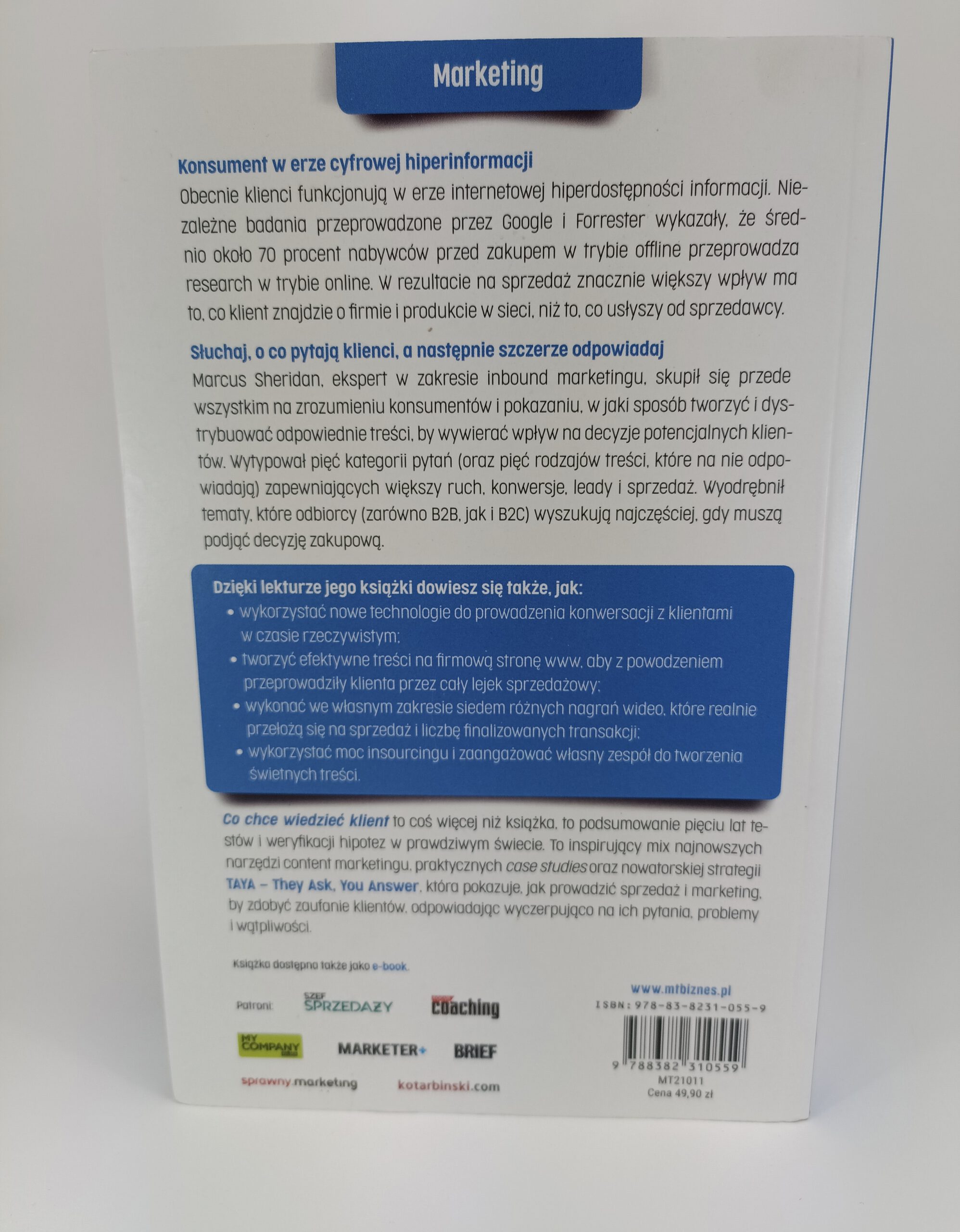 co chce wiedzieć klient książka nota od wydawcy książki antykwariat Szczecin