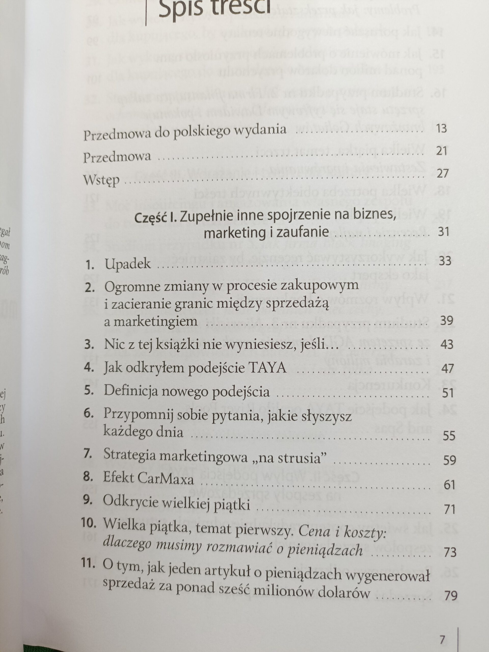 co chce wiedzieć klient spis treści książki w antykwariat Szczecin