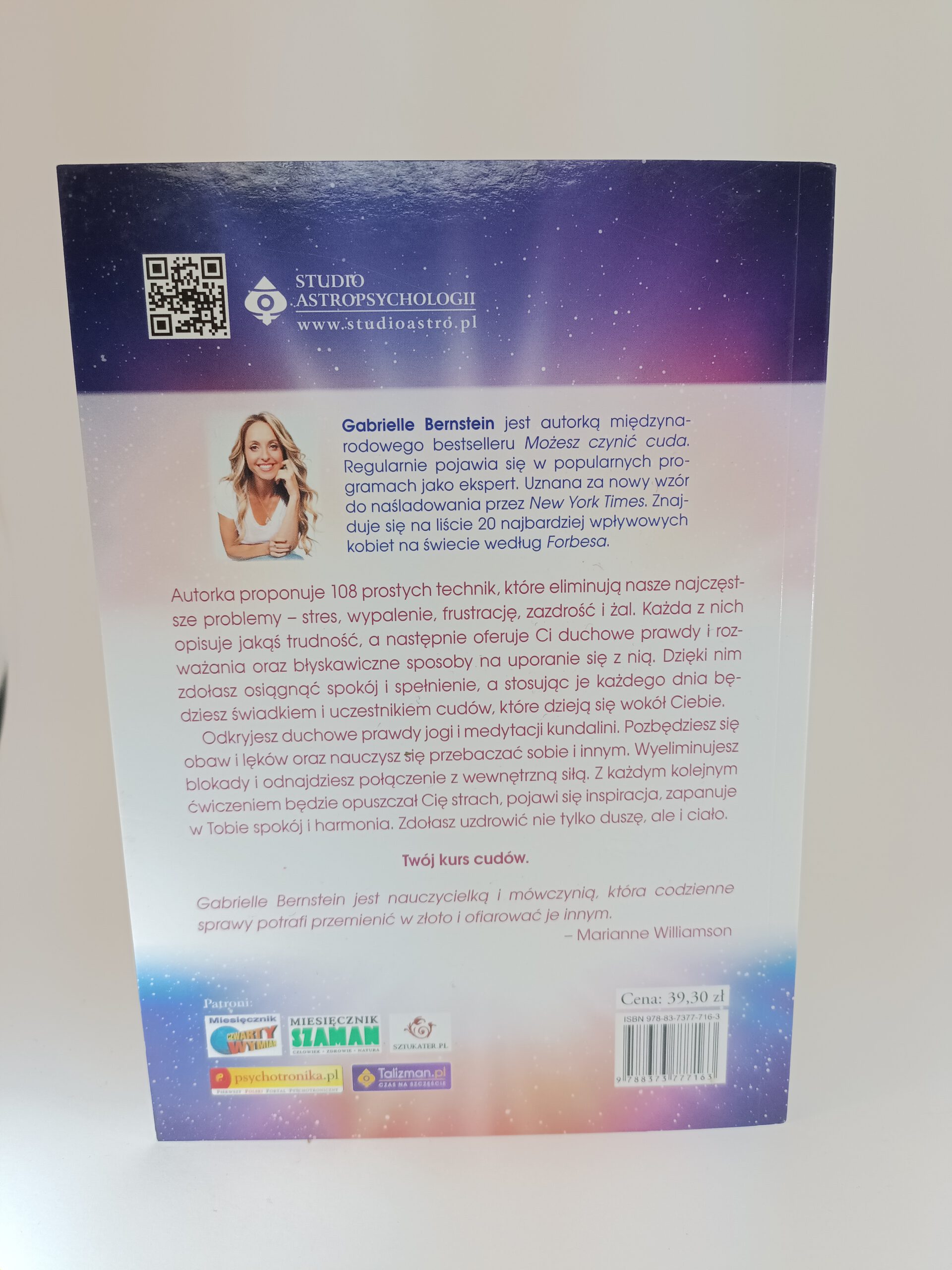 Szczęście to twój wybór nota od wydawcy książki w antykwariat Szczecin