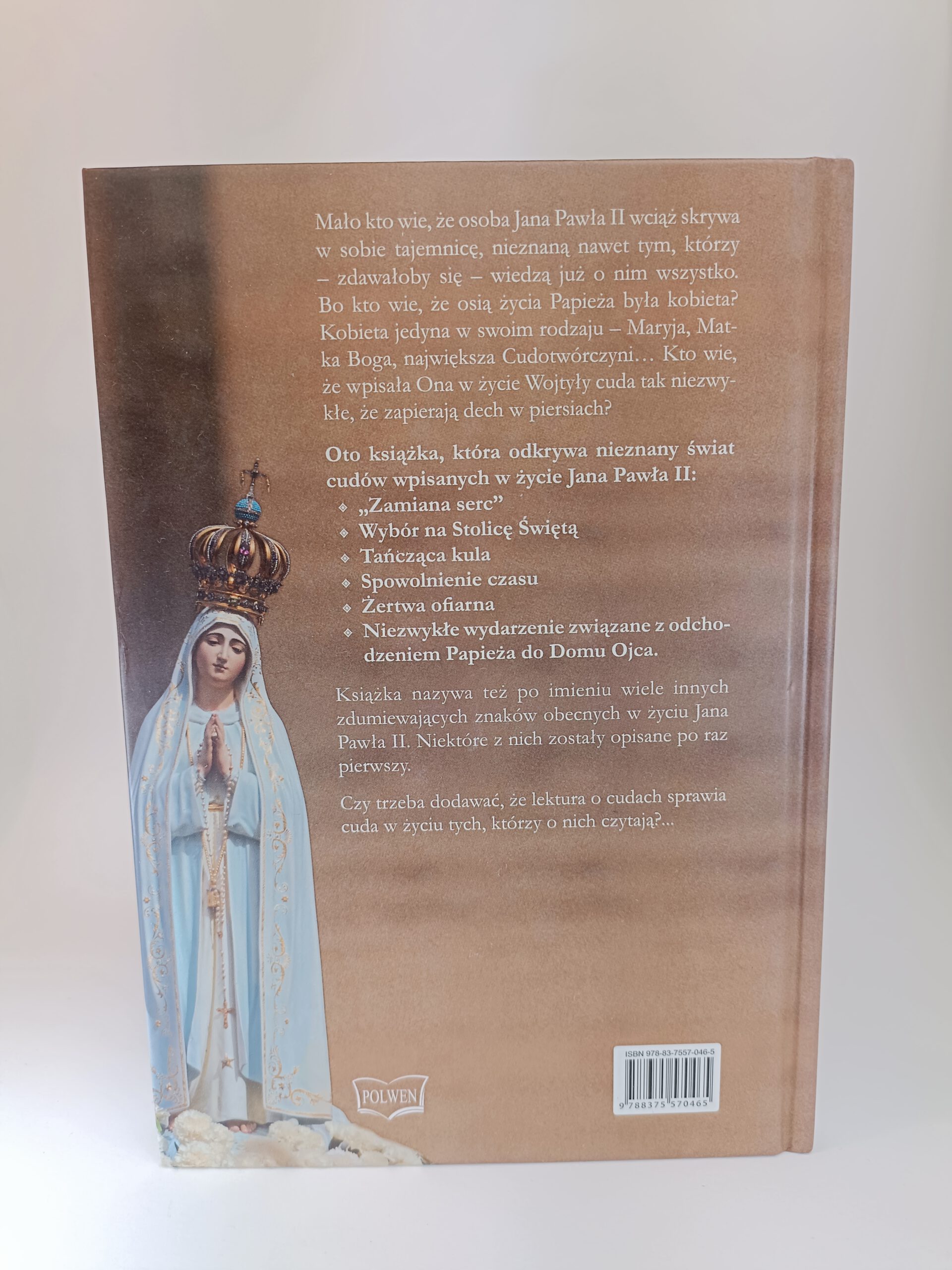 cuda Maryi w życiu Jana Pawła II tył książki antykwariat Szczecin