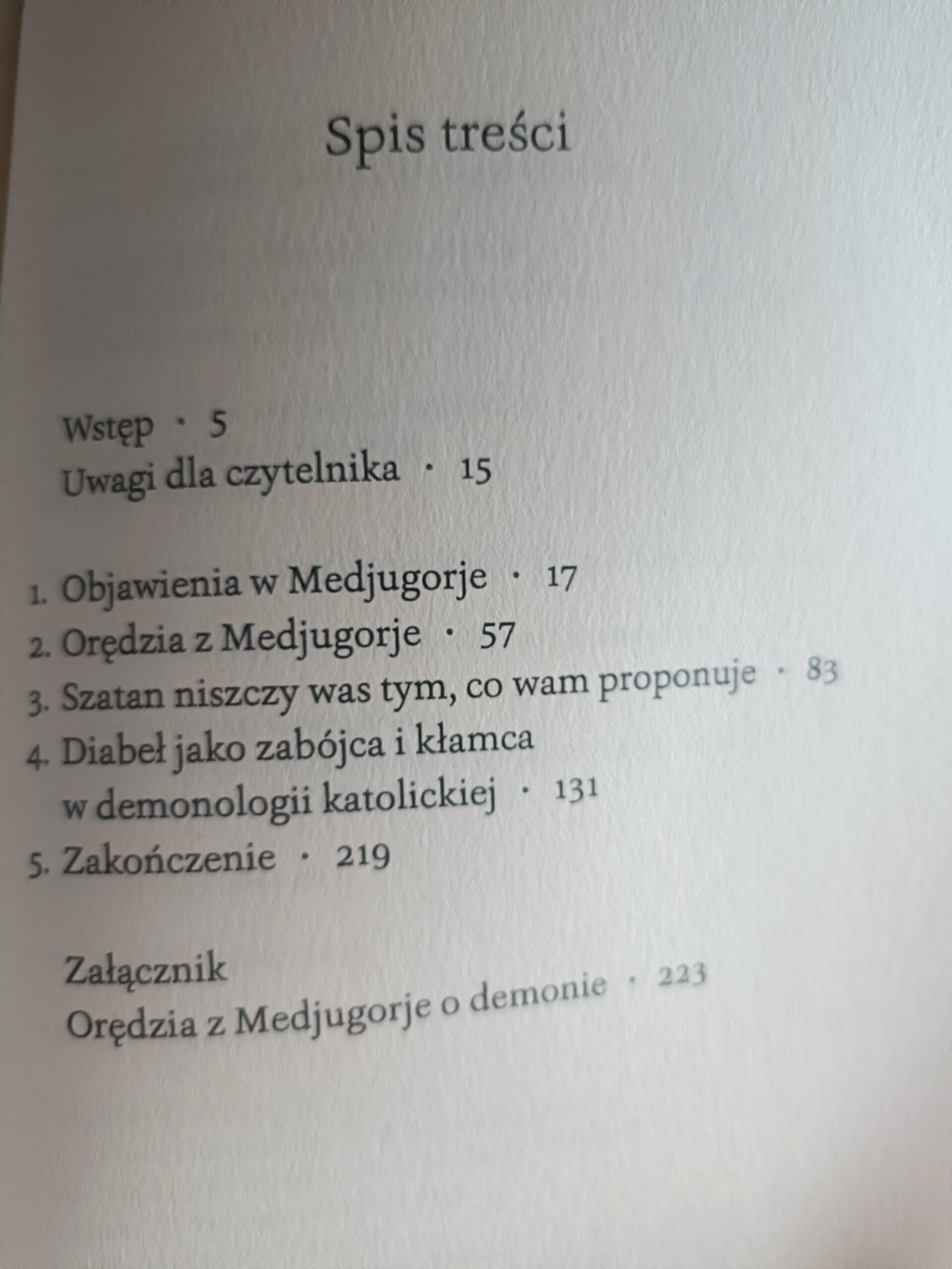 módlcie się by zwyciężyć szatana spis treści książki w antykwariat Szczecin