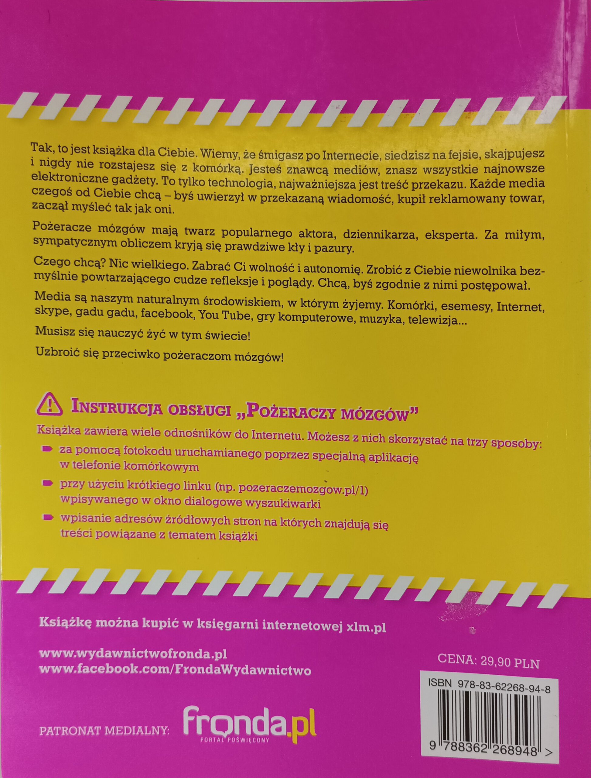 pożeracze mózgów nota od wydawcy książki w antykwariat Szczecin