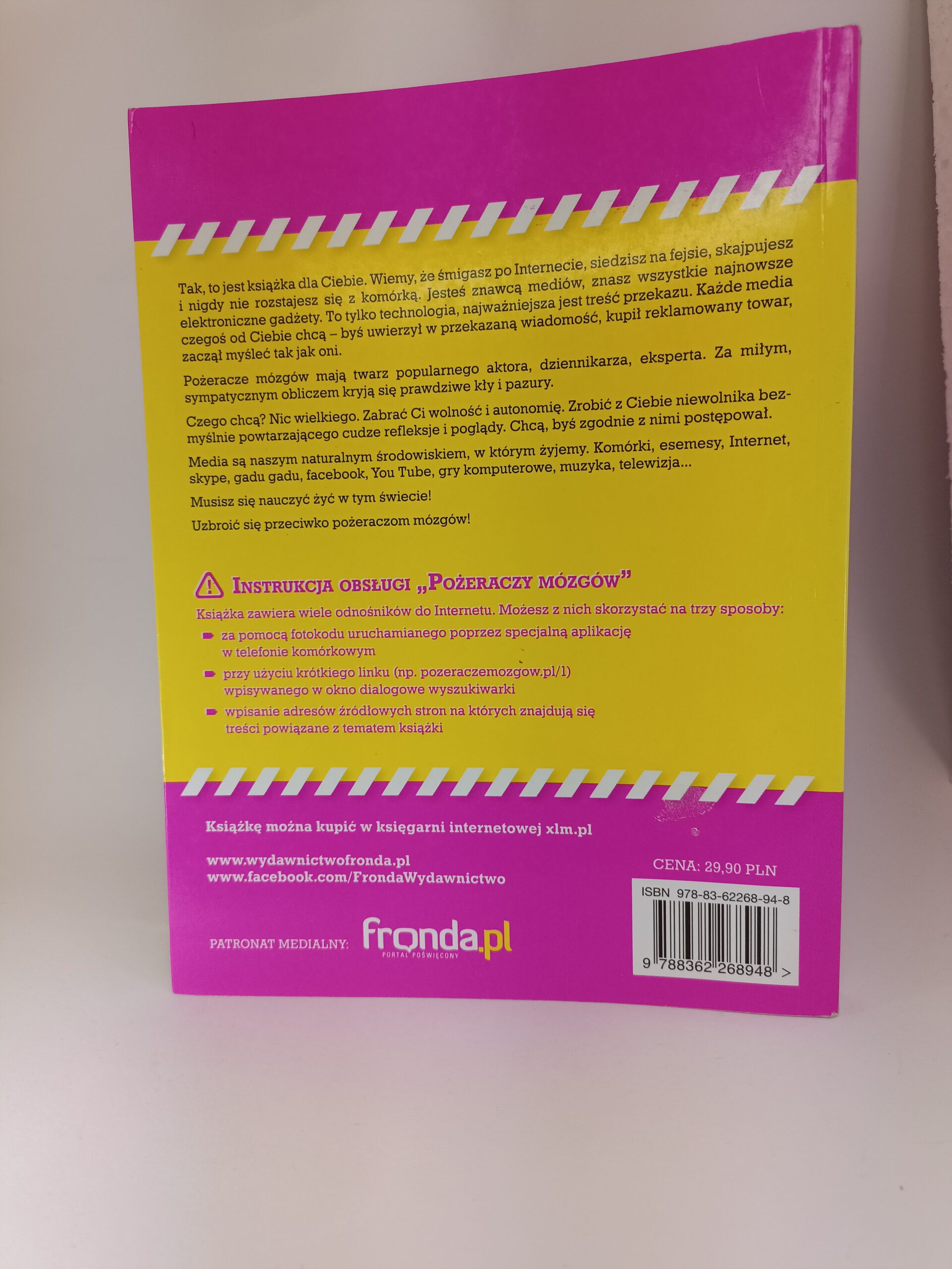 pożeracze mózgów tył książki w antykwariat Szczecin