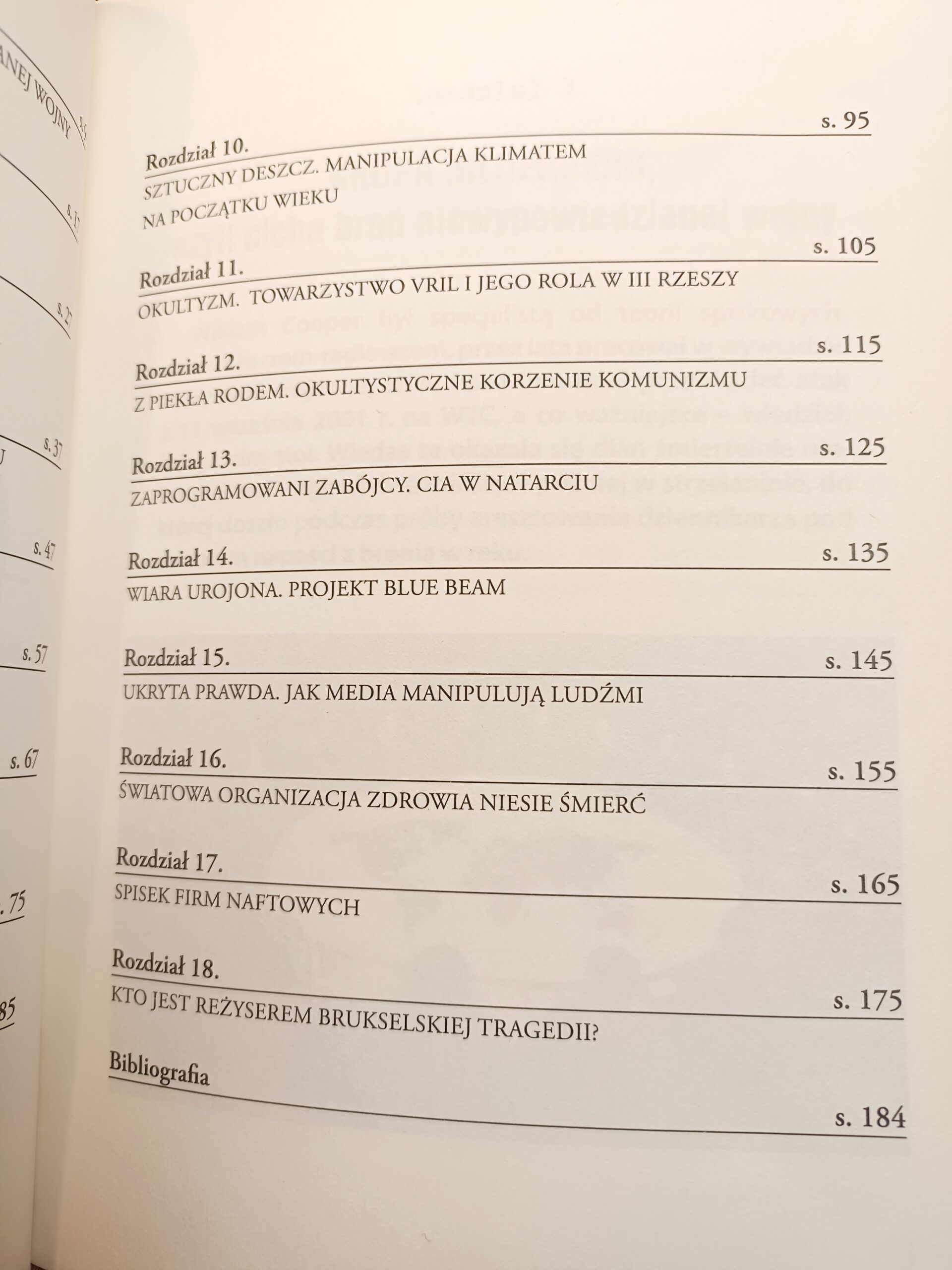 nowy porządek świata spis treści 2 książki w antykwariat Szczecin