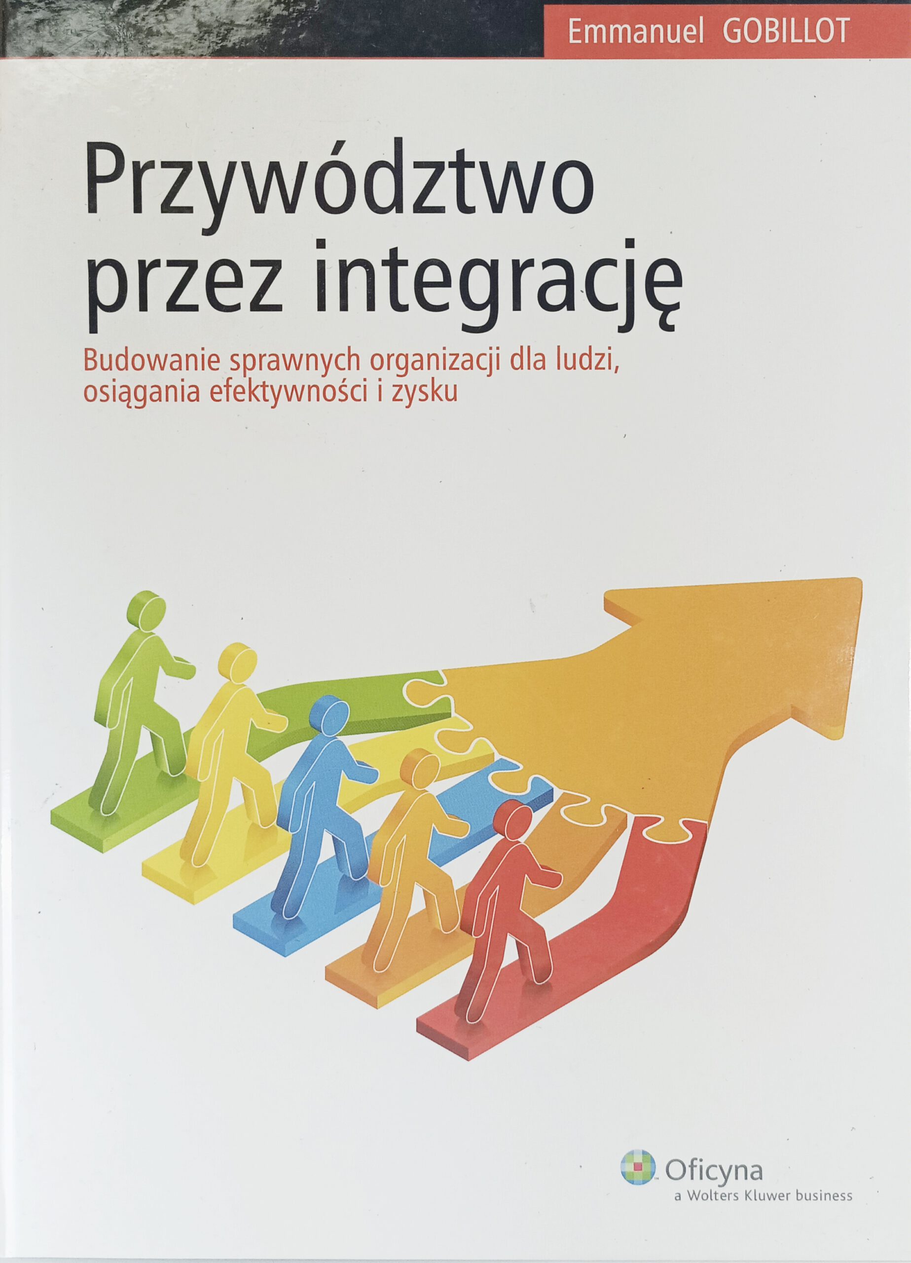 przywództwo przez integrację przód książki w antykwariat Szczecin
