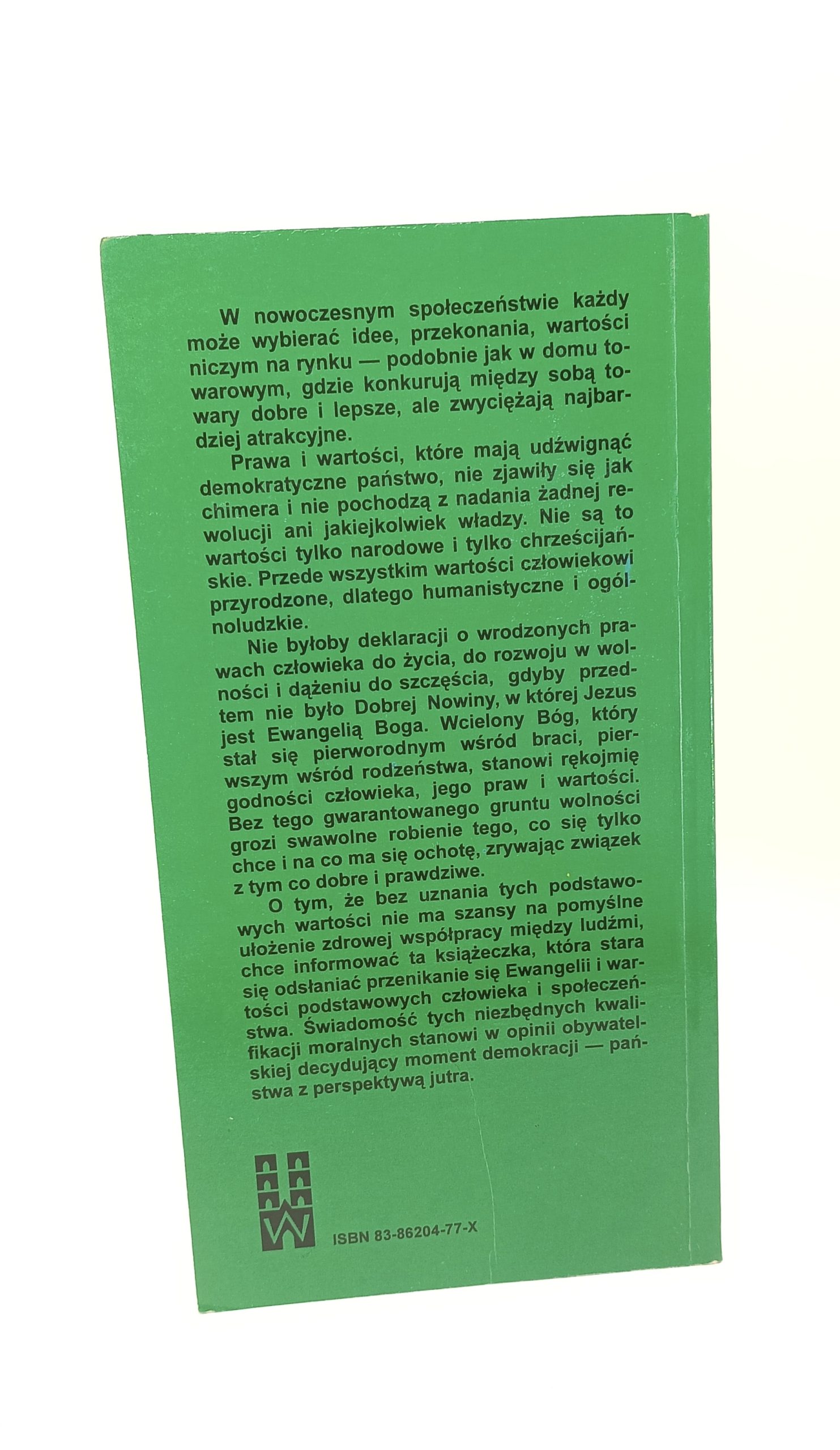 wartości podstawowe wobec ewangeli tył książki w antykwariat książki Szczecin
