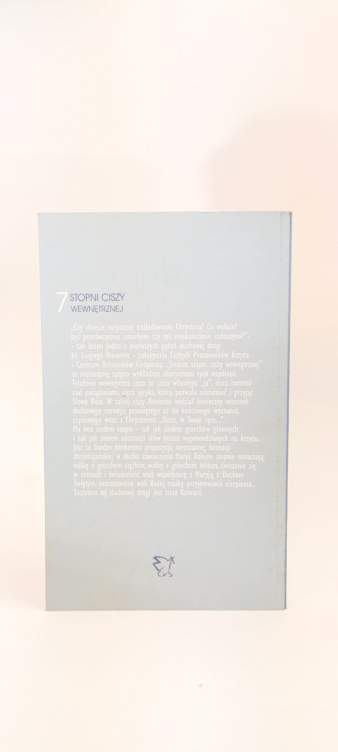 7 stopni ciszy wewnętrznej tył książki w antykwariat książki Szczecin