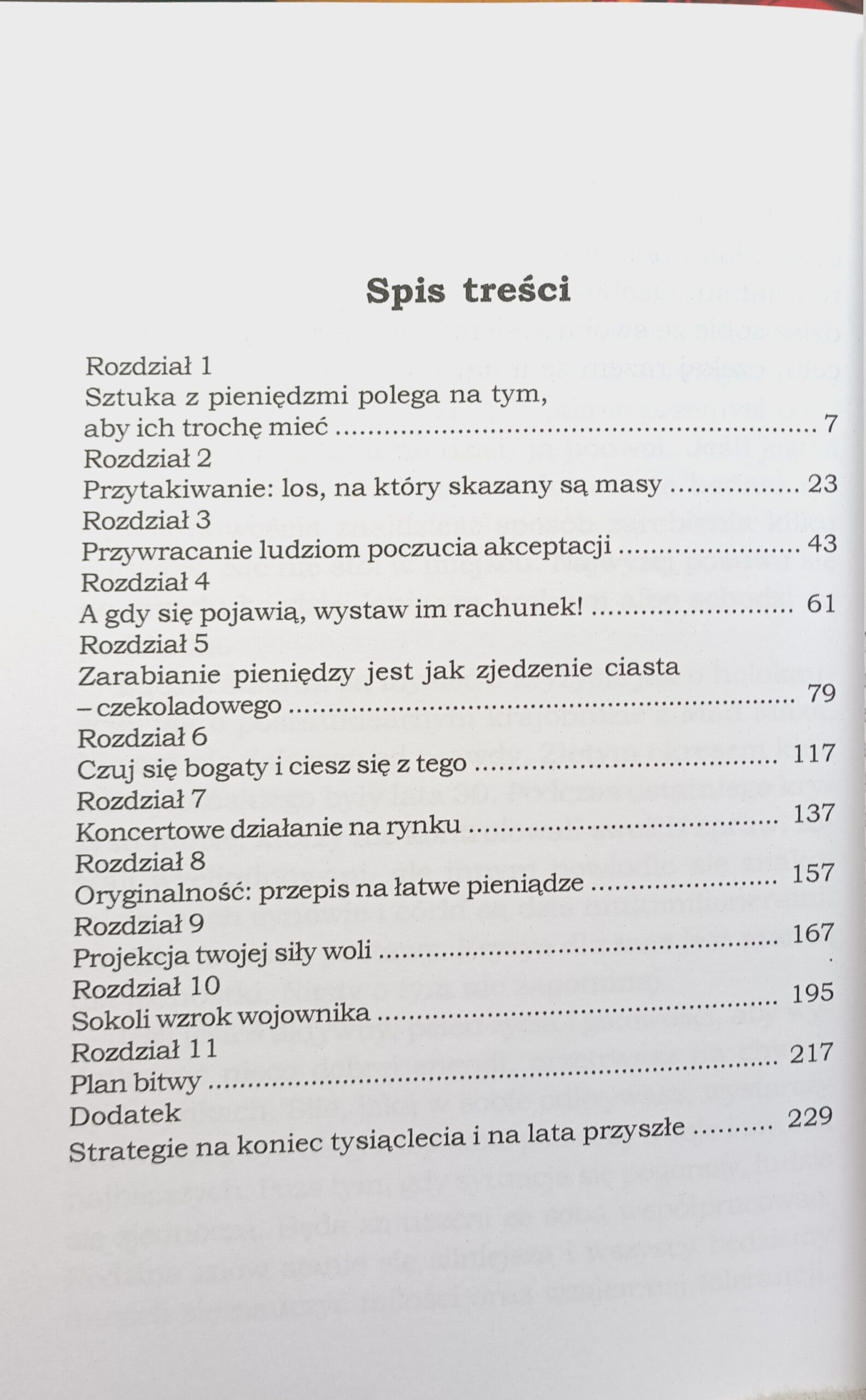 energia pieniędzy spis treści książki w antykwariat książki Szczecin