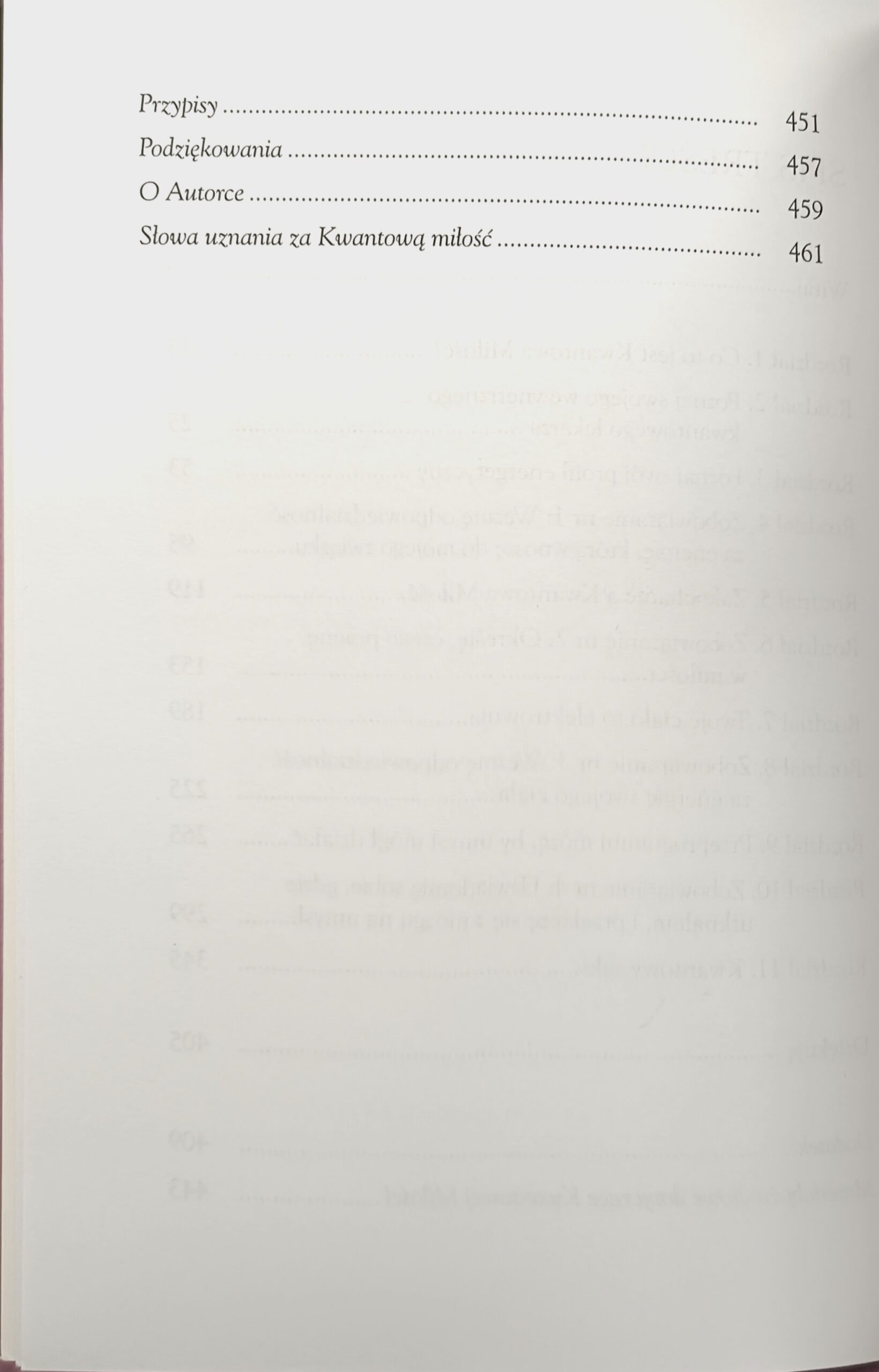 kwantowa miłość spis treści 2 książki w antykwariat książki używane Szczecin