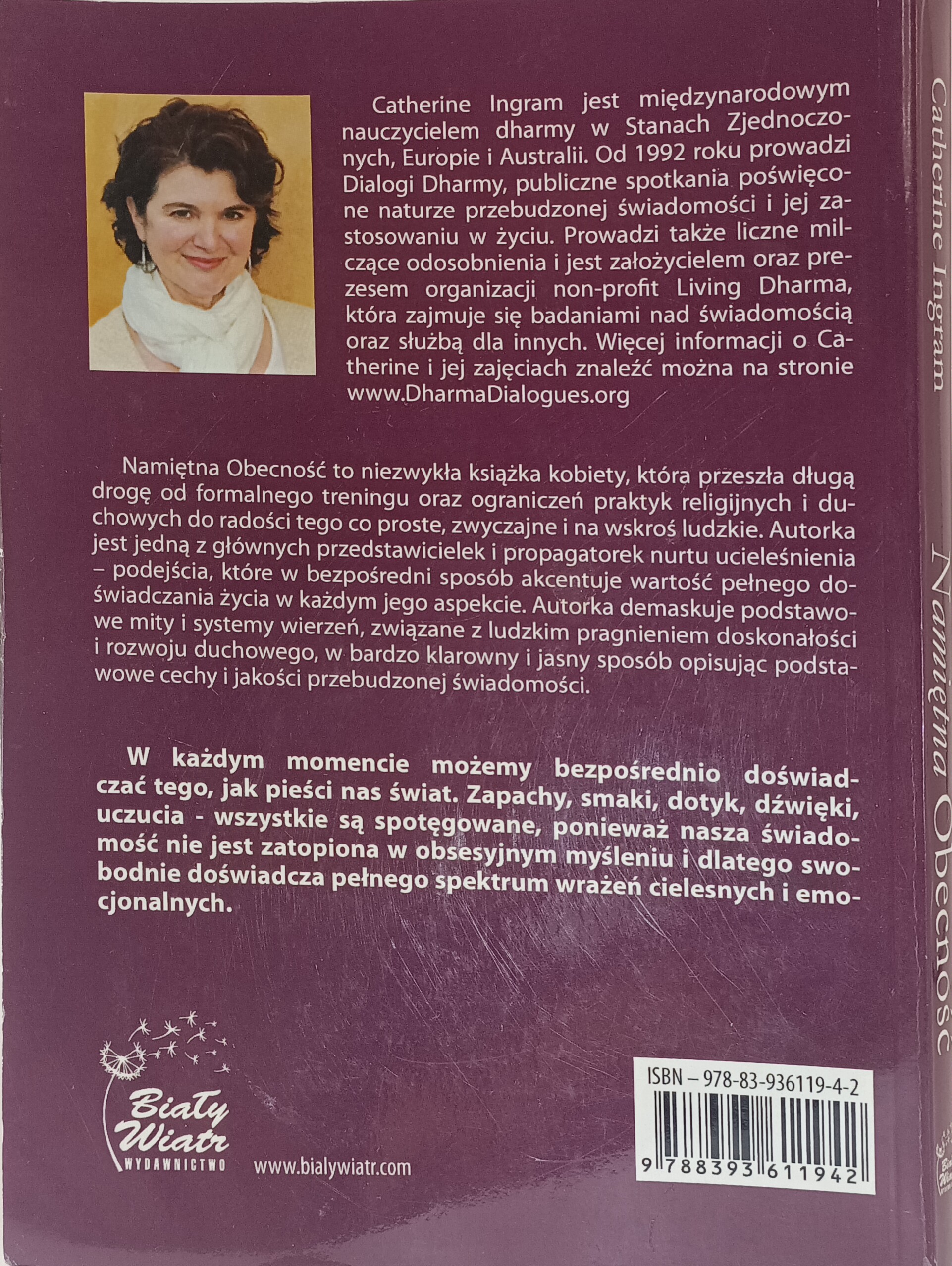namiętna obecność nota wydawcy książki w antykwariat książki używane Szczecin