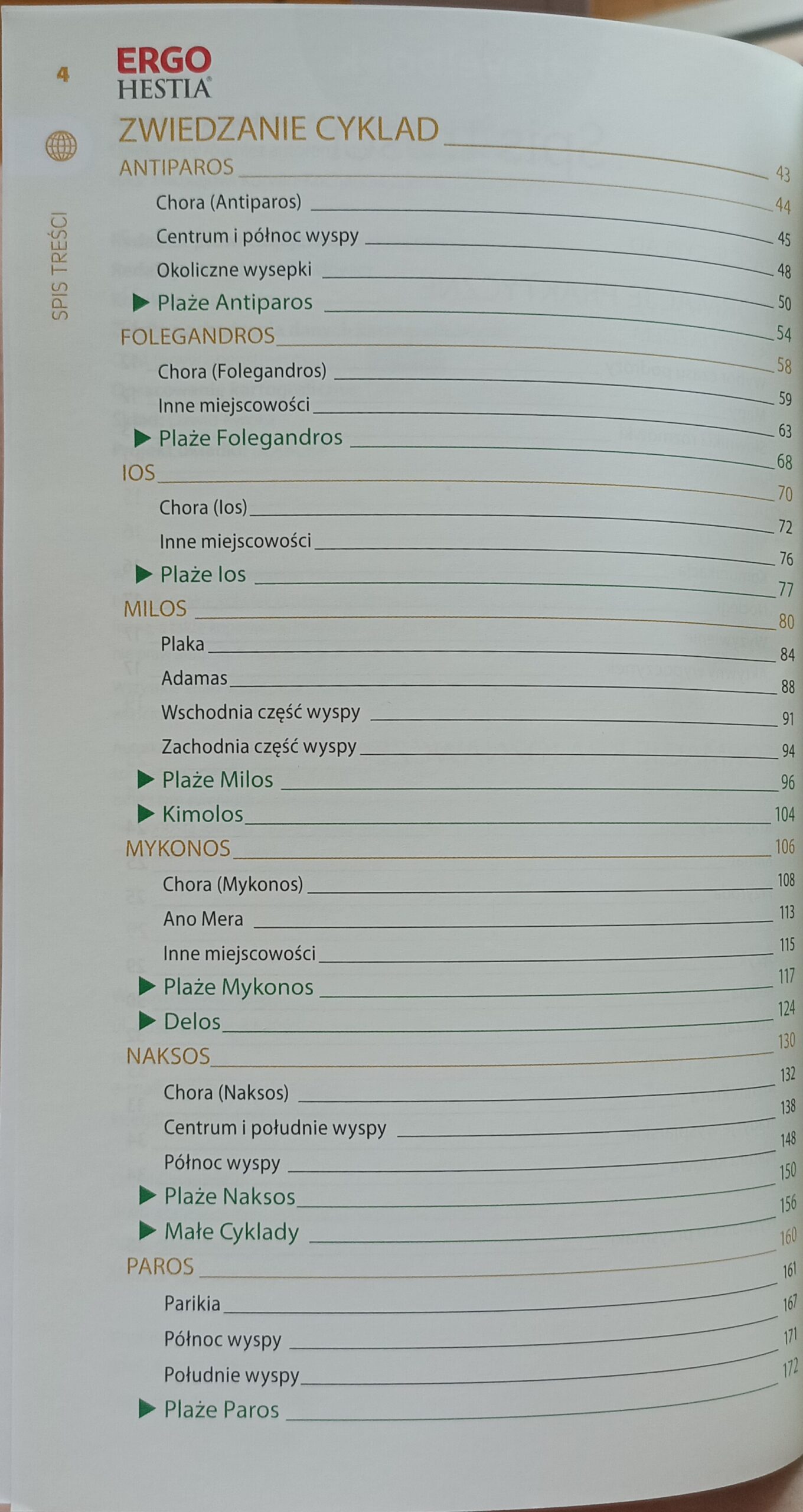 Cyklady spis treści 2 książki w antykwariat książki używane Szczecin