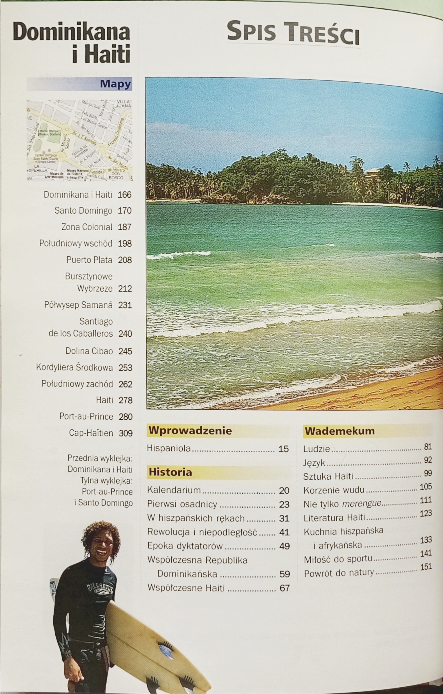 Dominikana i Haiti spis treści książki 1 w antykwariat książki używane Szczecin