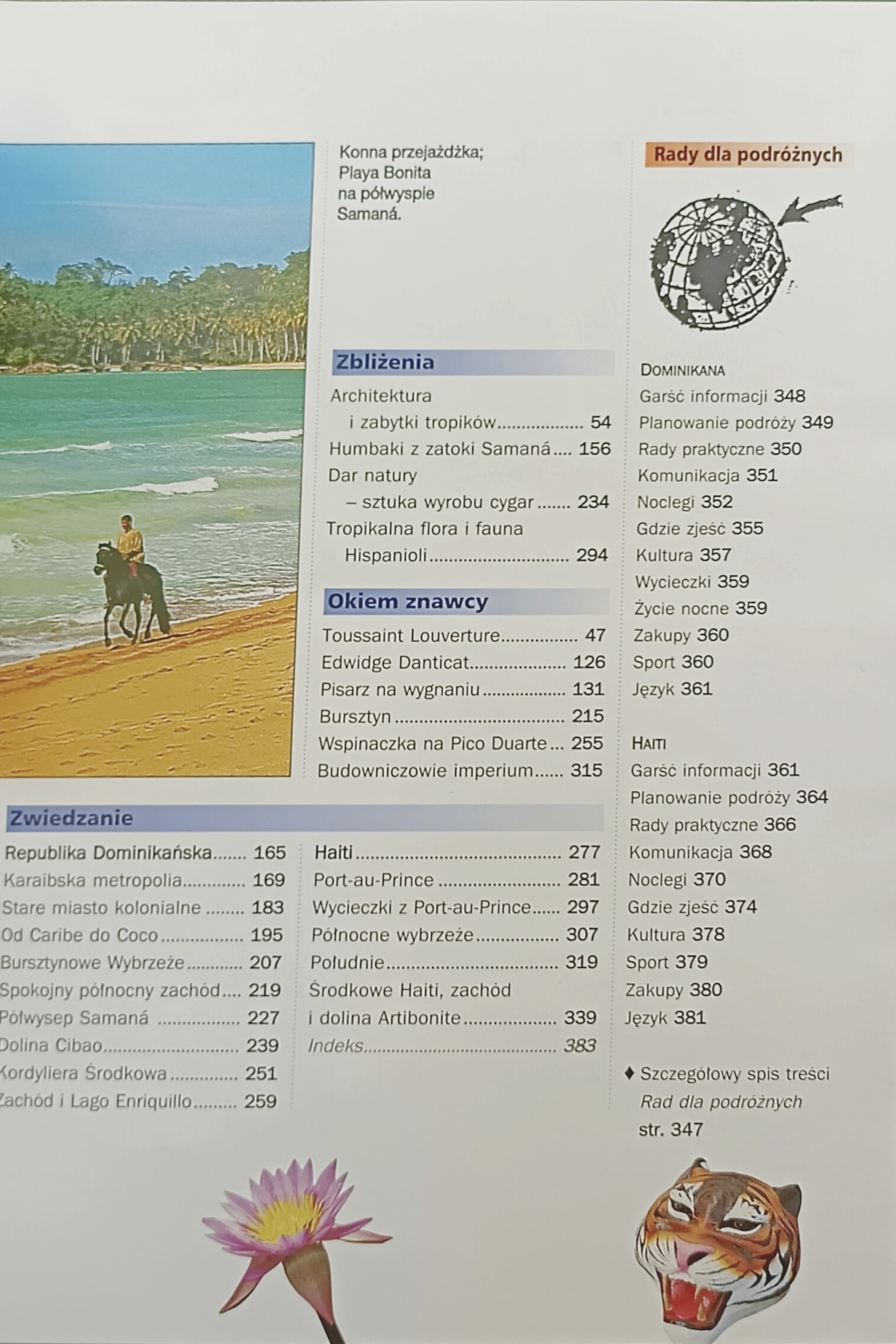 Dominikana i Haiti spis treści książki w antykwariat książki używane Szczecin