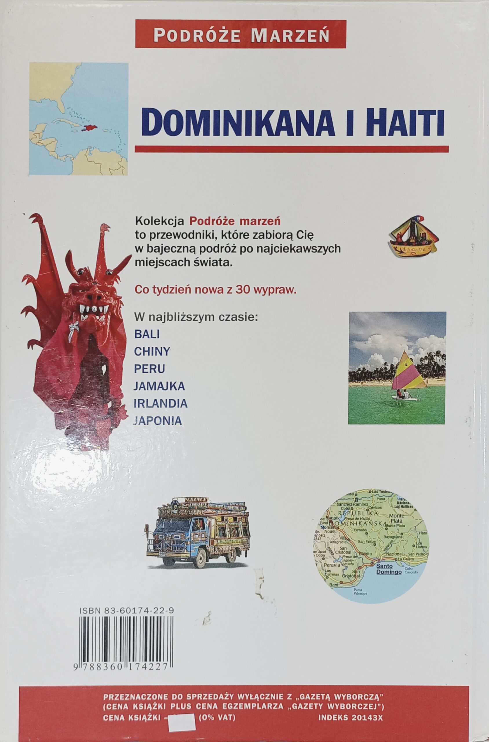 Dominikana i Haiti tył książki w antykwariat książki używane Szczecin