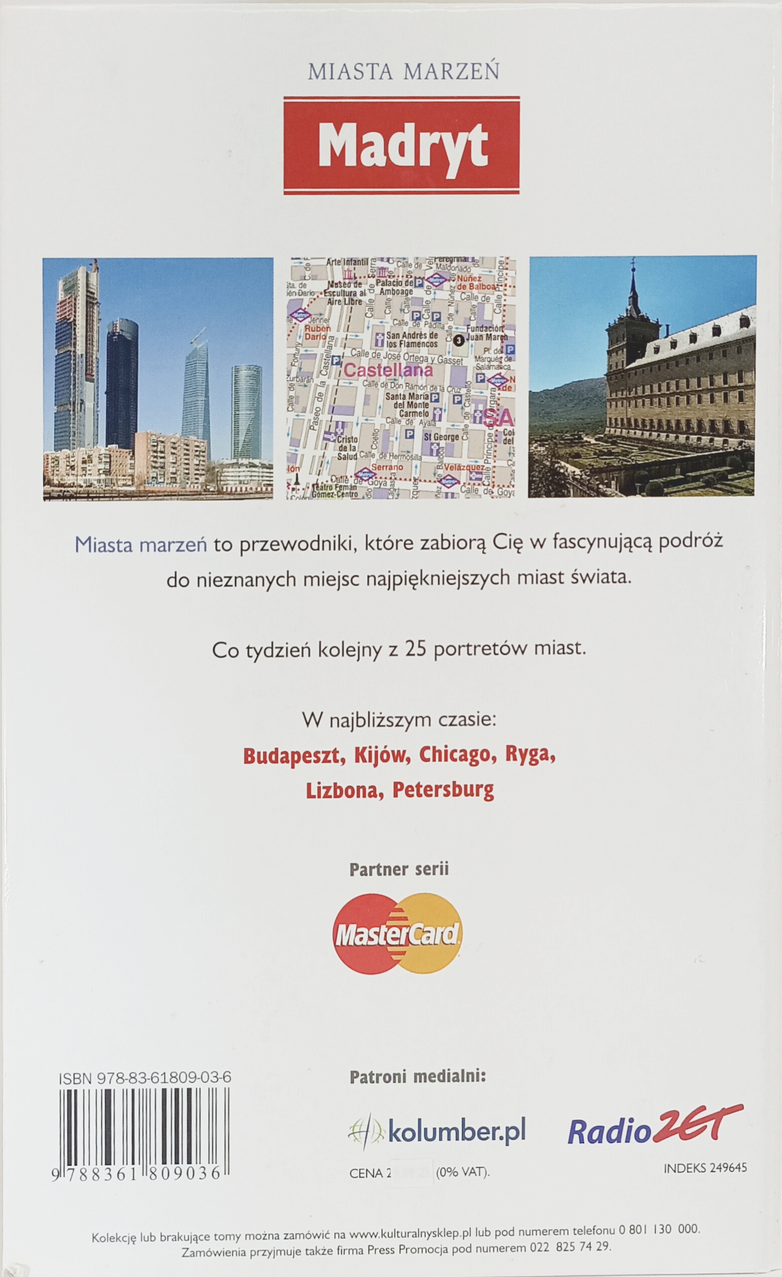 Madryt tył książki w antykwariat książki używane Szczecin