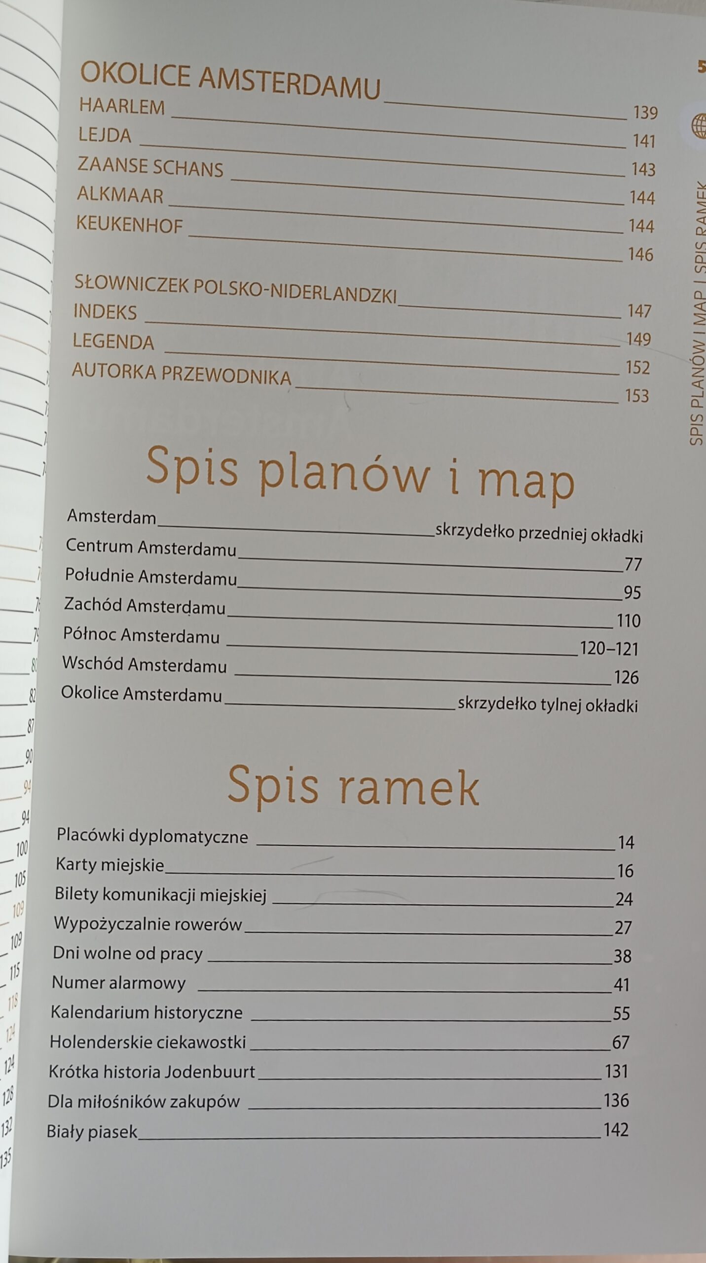 Amsterdam spis treści 3 książki w antykwariat książki używane Szczecin