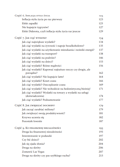 jak osiągnać bogactwo spis tresci 3 ksiazki w antykwariat Szczecin