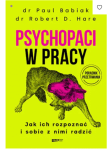 psychopaci w pracy okladka ksiazki w antkywarait ksiazki uzywane Szczecin