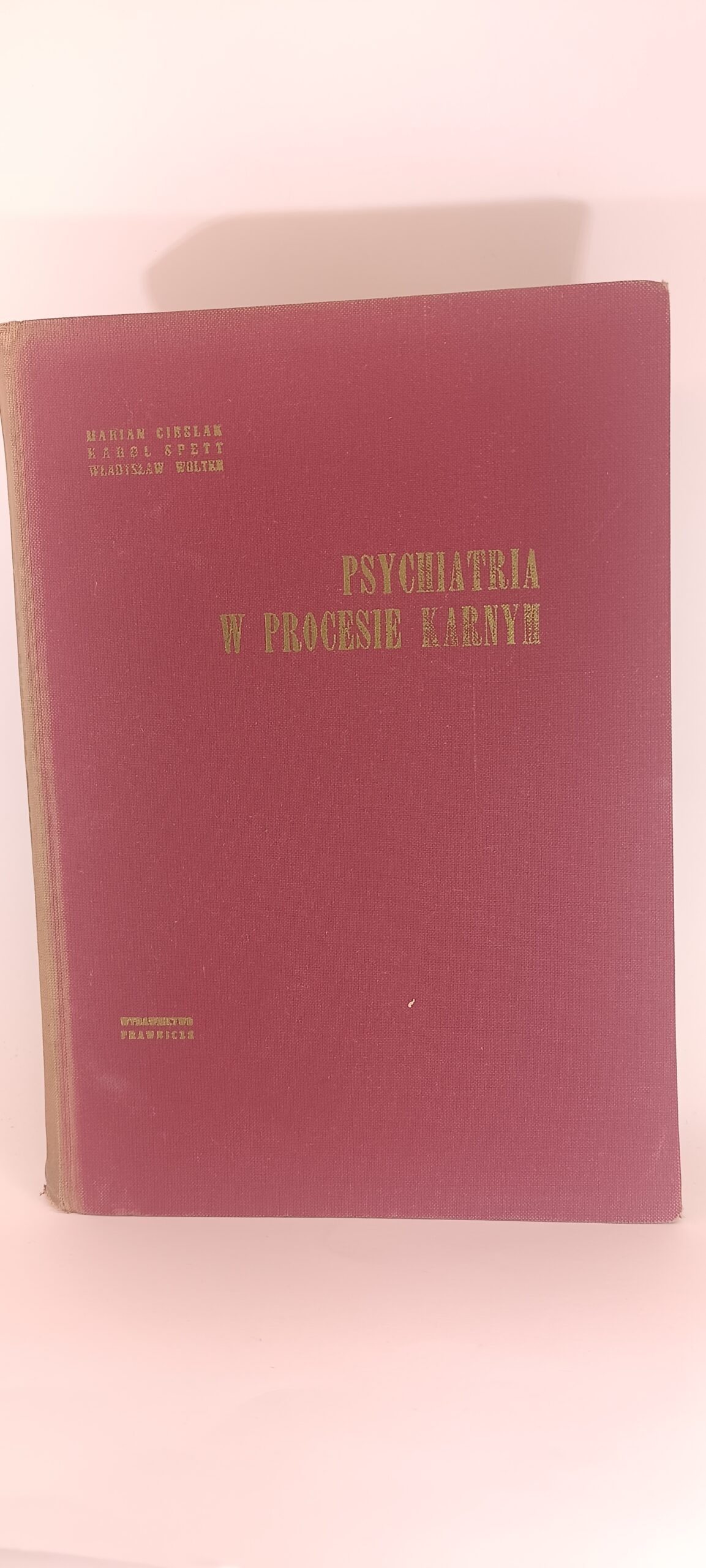 psychiatria w procesie karnym okładka książki w antykwariat książki używane Szczecin