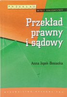 przekład prawny i sądowy okładka książki w antykwariat książki Szczecin